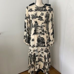 Johanna Ortiz Nostagia del Pasado Embellished silk dress